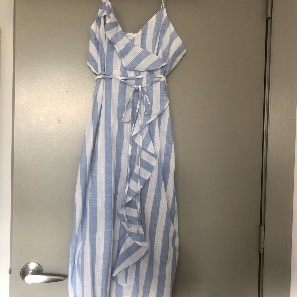 Striped midi dress